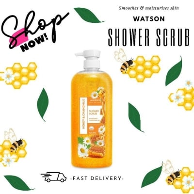 Picture of Watsons Honey & Chamomile Body Wash Shower Scrub 700ml