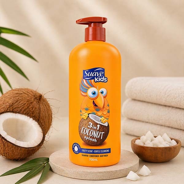 Picture of Suave Kids 3-in-1 Coconut Splash Shampoo, Conditioner & Body Wash 350 ml - Multicolor