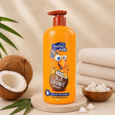 Picture of Suave Kids 3-in-1 Coconut Splash Shampoo, Conditioner & Body Wash 350 ml - Multicolor