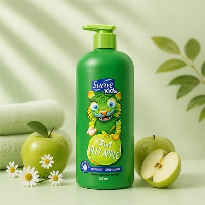 Picture of Suave Kids Silly Apple 3-in-1 Shampoo, Conditioner & Body Wash 700ml - Multicolor