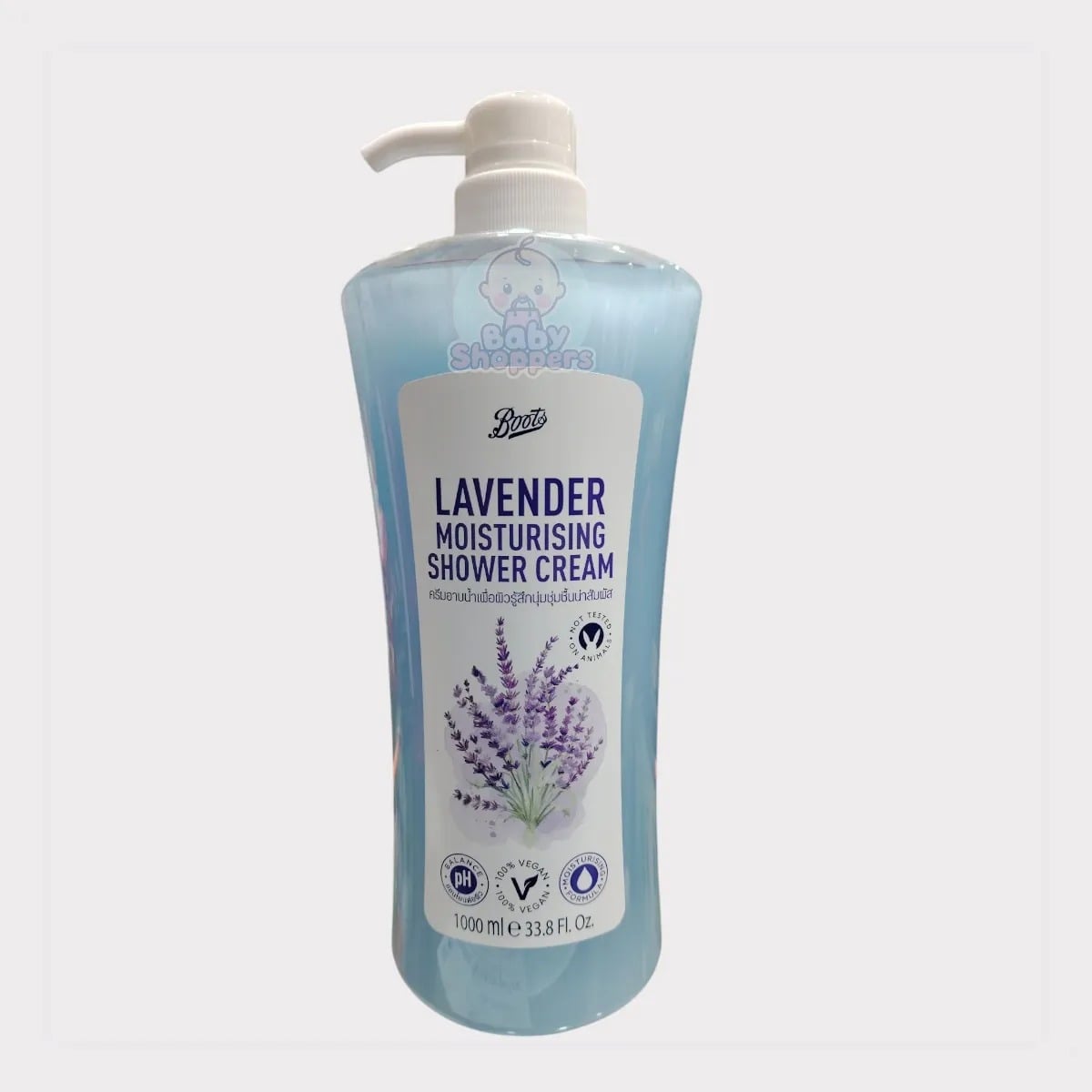 Picture of Boots Lavender Moisturising Shower Cream 1000 ml