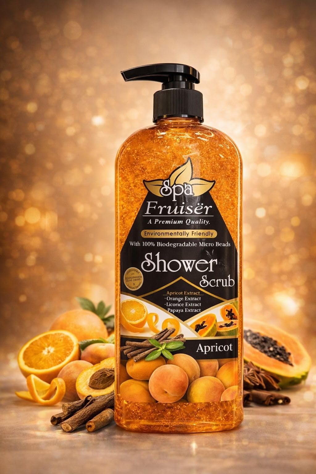 Picture of SPA Apricot Body Wash Shower Scrub 730ml - Others