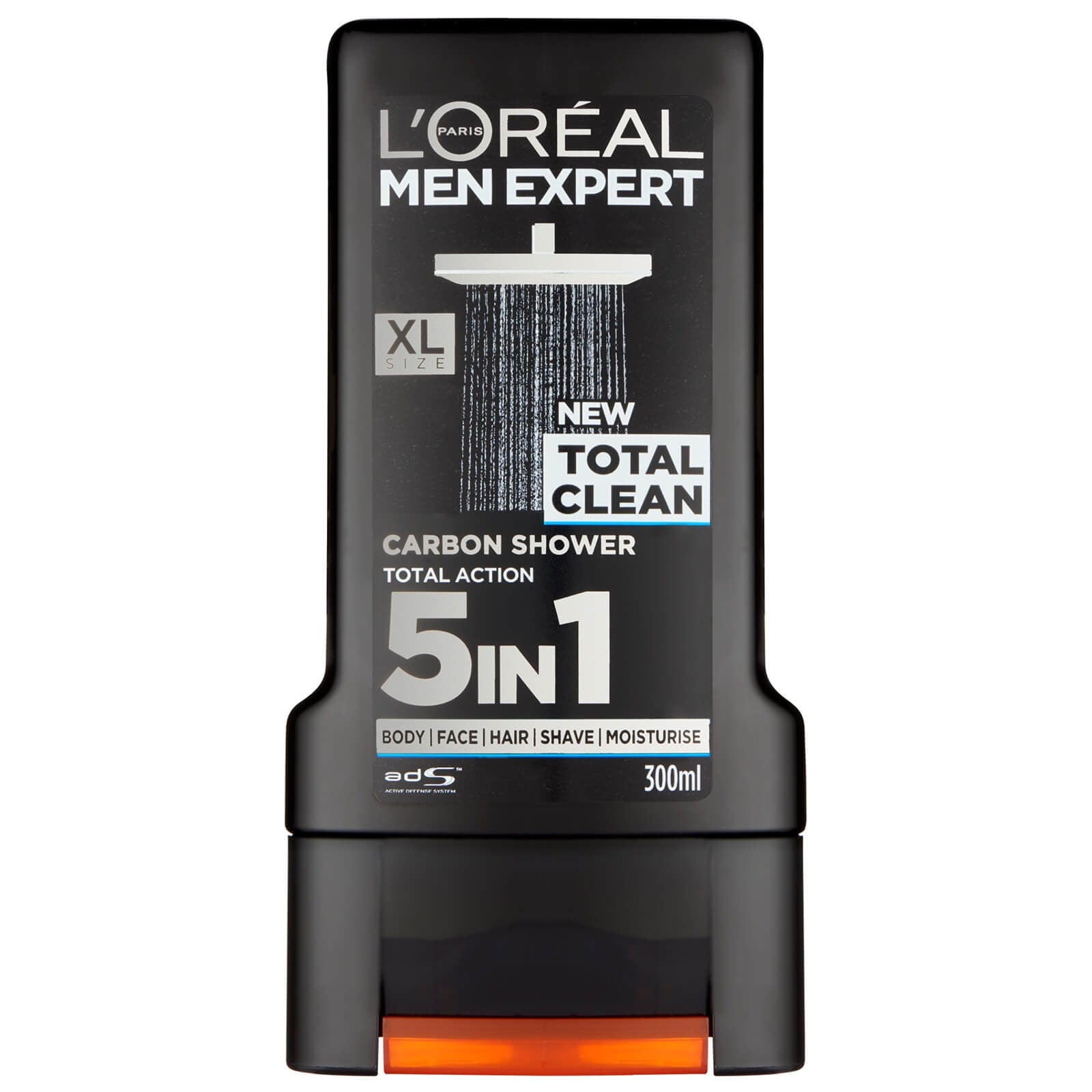 Picture of L’Oreal Men Expert Total Clean Shower Gel 300ml Deep Cleansing Body Wash for Men 5 in 1 Fresh Hydration