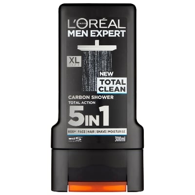 Picture of L’Oreal Men Expert Total Clean Shower Gel 300ml Deep Cleansing Body Wash for Men 5 in 1 Fresh Hydration