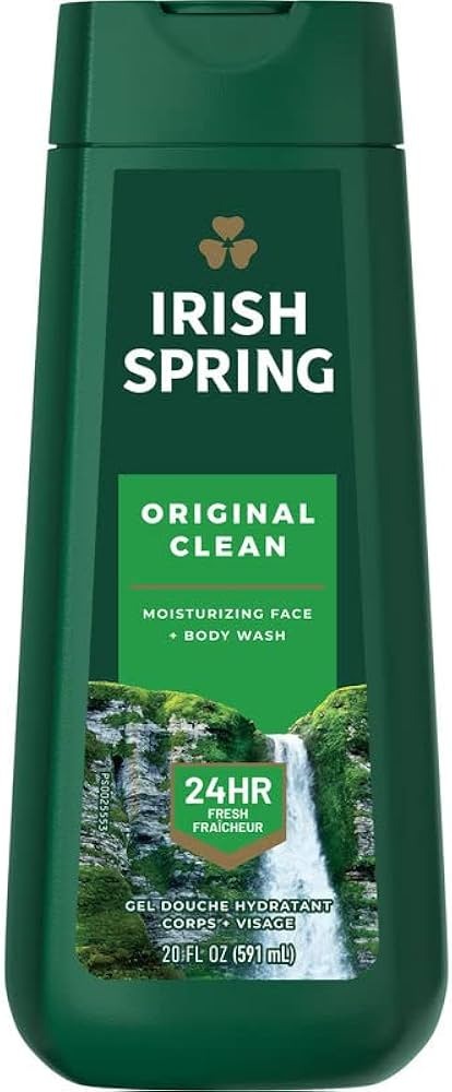 Picture of Skin care Irish Spring clean shower gel used for male female - 591 ml