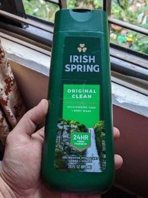 Picture of Skin care Irish Spring clean shower gel used for male female - 591 ml