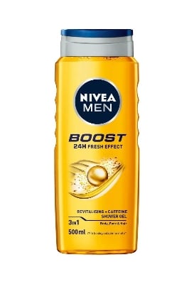 Picture of NIVEA Men Boost Shower Gel 3-in-1 Body Wash 500ml