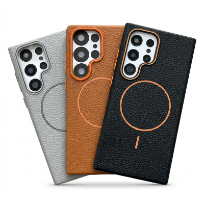 Picture of For Samsung S23 Ultra / Samsung S24 Ultra / Samsung S25 Ultra Luxury Magsafe Silicon Protect Back Cover Soft Case