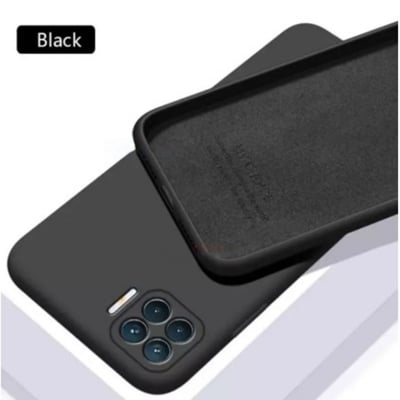 Picture of Luxury Square Liquid Silicone Phone Case for Oppo F17 Pro, A93 2020, Reno4 F – Thin, Soft, Candy Cover