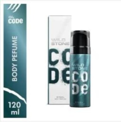 Picture of Wild Stone - Code Steel No Gas Body Perfume For Men, Long Lasting Masculine Fragrance - 120ml