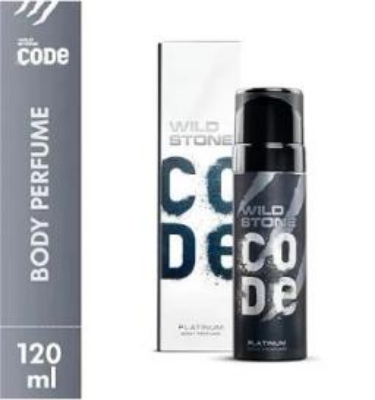 Picture of Wild Stone - Code Platinum No Gas Body Perfume For Men, Long Lasting Intense Fragrance, 120 ml