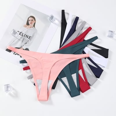 Picture of Best Girl Student Underwear Exclusive Ice Silk Women Panties Women's Hot Low Waist Ice Silk Panties