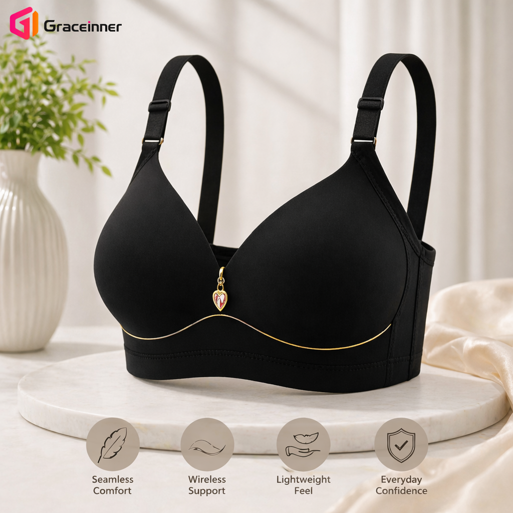Picture of Soft Lightly Padded Stylish Bra for Women's, fashionable padded Bras / Women's Wireless Seamless Bras