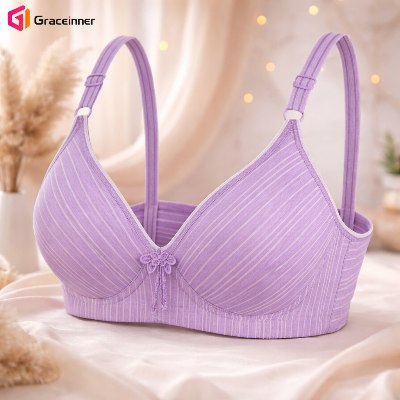 Picture of Eashery Cotton Blend Bras For Women, Women's Plus Size Add 56 and a Half Cup Seamless Underwire, Convertible Cotton Blend Bras