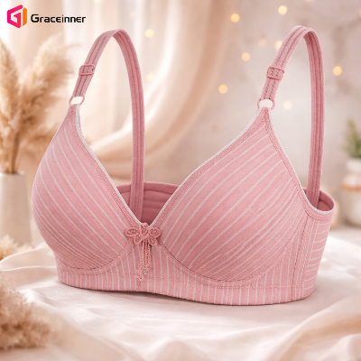 Picture of Eashery Cotton Blend Bras For Women, Women's Plus Size Add 56 and a Half Cup Seamless Underwire, Convertible Cotton Blend Bras