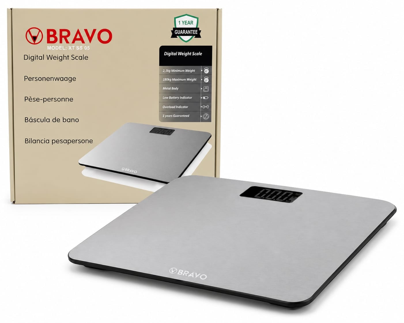 Picture of BRAVO Digital Weight Scale (Model: XT SS 05)