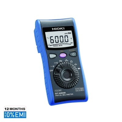 Picture of Hioki DT4222 Digital Multimeter True RMS Premier Pocket DMM with CAT IV 300 V, CAT III 600 V Safety - inverter