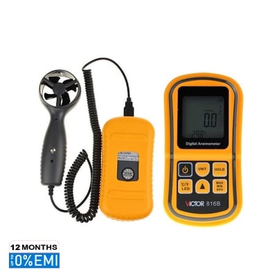 Picture of VICTOR 816B Digital Anemometer Air Wind speed Temperature measure Meter - Kings Trading