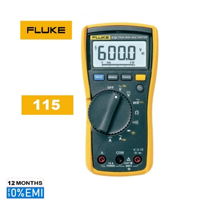 Picture of Fluke 115 True RMS Digital Multimeter Measures AC/DC Voltage To 600 V and AC/DC Current to 10 A