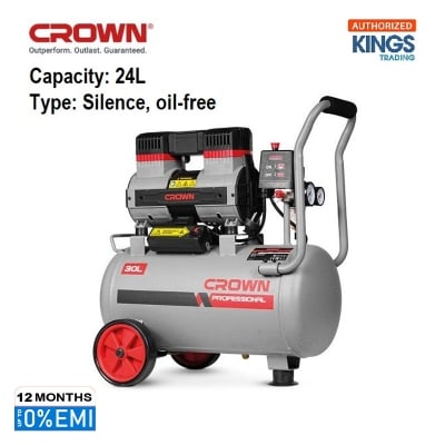 Picture of Crown 24L Oil-Free Air Compressor, Silence Air Compressor for Dental Doctor Capacity: 24L, Power : 1400W, Model: CT36090 - Kings Trading