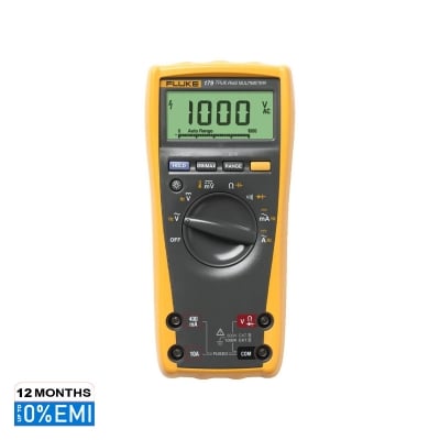 Picture of Fluke 179 TRMS Digital Multimeter with temperature readings