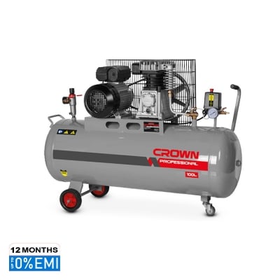 Picture of CROWN 100L Air Compressor 100L 2HP/1.5kW 120L/min CT36031 - Kings Trading