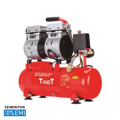Picture of TANDT Silent and Oil Free Air Compressor, Capacity 10L, Power 600W, Max Pressure: 7 Bar, Model: TT6010S - Kings Trading