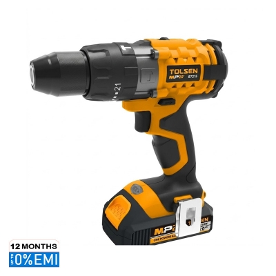 Picture of TOLSEN 20V LI-ION Cordless Impact Drill/Screwdriver 13mm Metal Chuck Model 87215 - Kings Trading