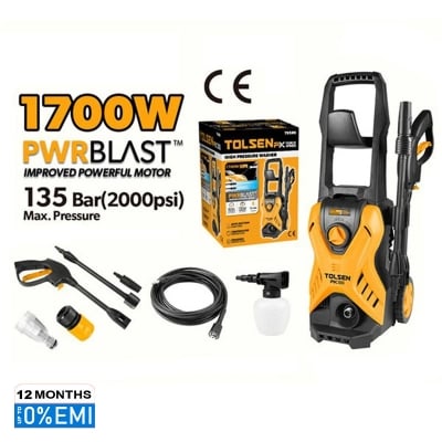Picture of TOLSEN 1700W High Pressure Washer 2000PSI w/ Self Priming Function (1700W) PWRBLAST 79589 - Kings Trading