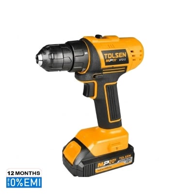 Picture of TOLSEN 20V LI-ION Cordless Drill/Screwdriver 10mm with 2 Battery 87212 - Kings Trading