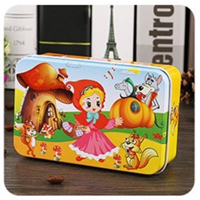 Picture of 60 Pieces Premium Wooden Puzzle - Kids Educational Toy | Colorful Print with Iron Box (Little Red Riding Hood)