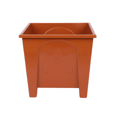Buy Square Flower Tub 4" Sandal Wood (0.5L)-TEL for Gardening in balcony, roof or indoor space for adding a touch of greenery to your home or office at Best Price In Bangladesh	