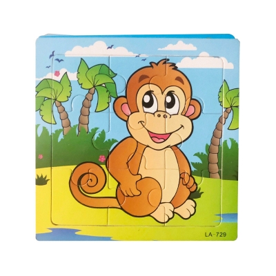 Picture of Monkey Wooden Puzzle - Kids Educational Toy