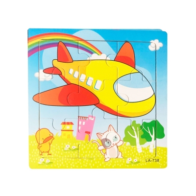 Picture of Plane Wooden Puzzle - Kids Educational Toy
