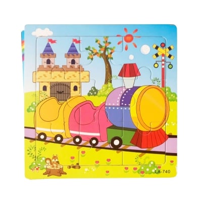 Picture of Train Wooden Puzzle - Kids Educational Toy