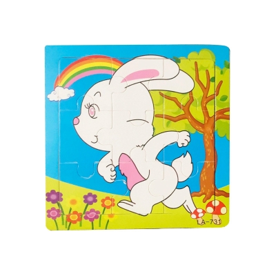 Picture of Rabbit Wooden Puzzle - Kids Educational Toy