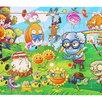 Picture of Garden Defense Wooden Puzzle - Kids Educational Toy