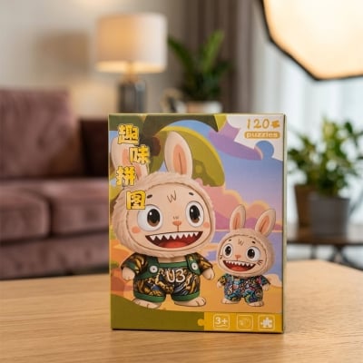 Picture of 120 Pieces Paper Puzzle - Kids Educational Toy (Army Labubu)