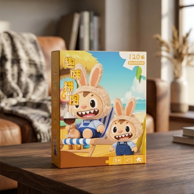Picture of 120 Pieces Paper Puzzle - Kids Educational Toy (Labubu's Beach Vacation)