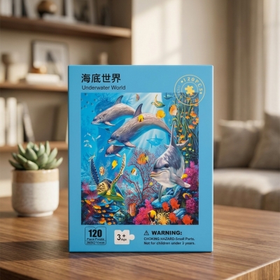 Picture of 120 Pieces Paper Puzzle – Kids Educational Toy (Underwater)