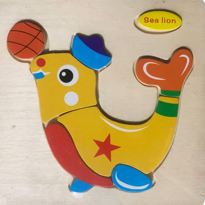 Picture of Sea Lion Wooden Puzzle - Kids Educational Toy