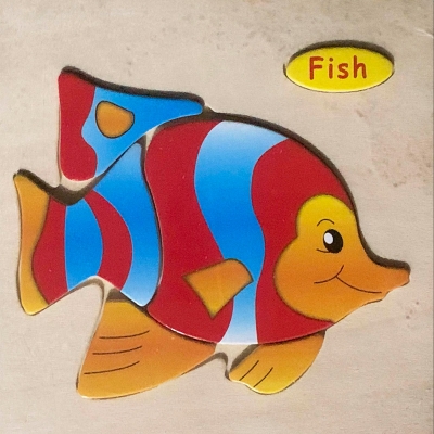 Picture of The Fish Wooden Puzzle - Kids Educational Toy