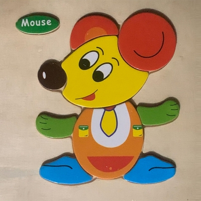 Picture of Mouse Maze Wooden Puzzle - Kids Educational Toy