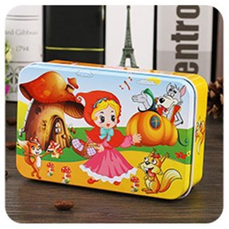 Picture of 60 Pieces Premium Wooden Puzzle - Kids Educational Toy | Colorful Print with Iron Box (Little Red Riding Hood)
