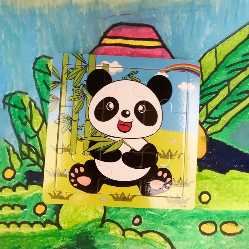 Picture of Panda Wooden Puzzle - Kids Educational Toy