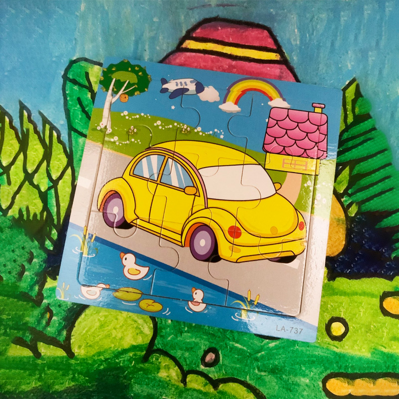 Picture of Car Wooden Puzzle - Kids Educational Toy