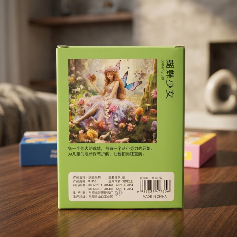 Picture of 120 Pieces Paper Puzzle – Kids Educational Toy (Butterfly Girl)