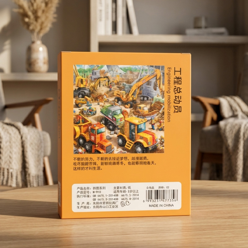 Picture of 120 Pieces Paper Puzzle – Kids Educational Toy Engineering Mobilization 