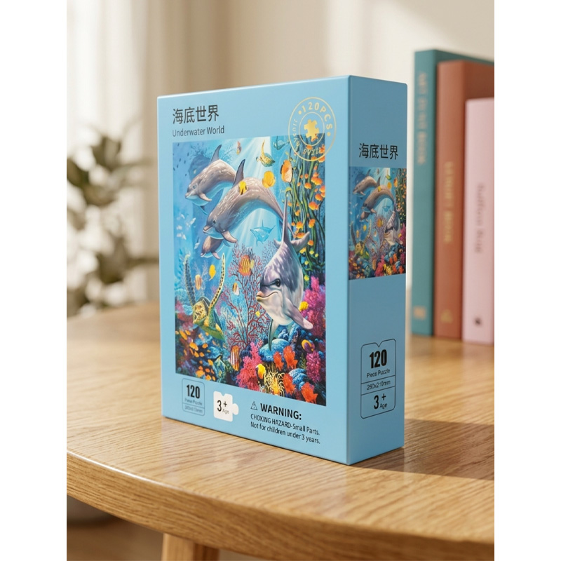 Picture of 120 Pieces Paper Puzzle – Kids Educational Toy (Underwater)