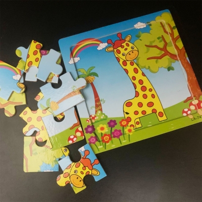 Picture of Giraffe Wooden Puzzle - Kids Educational Toy
